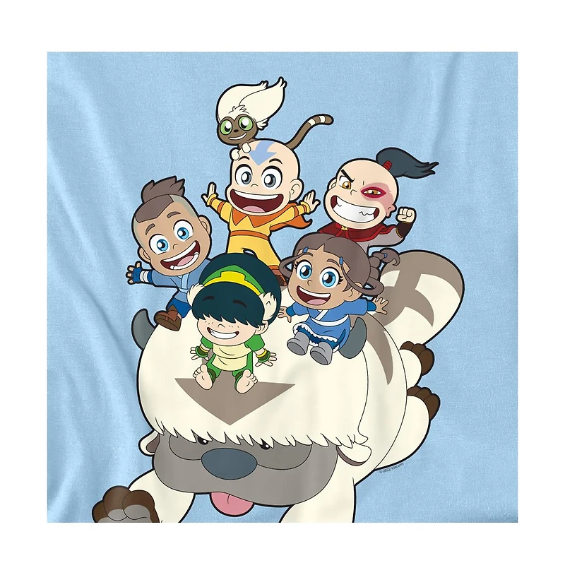 Logovision Men's Avatar The Last Airbender Group Chibi T-Shirt