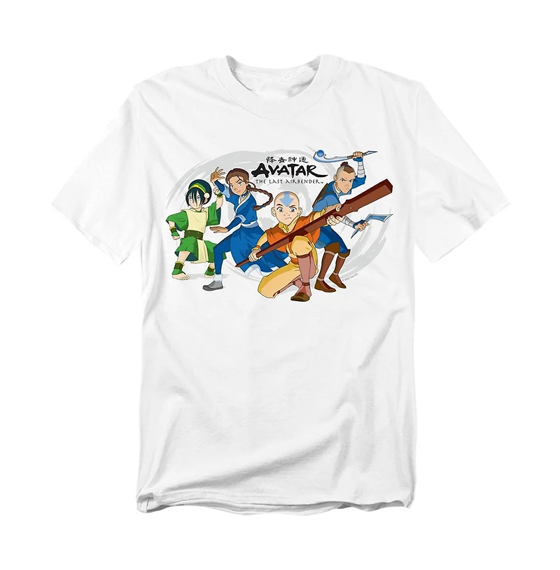 Logovision Men's Avatar The Last Airbender Avatars Group T-Shirt
