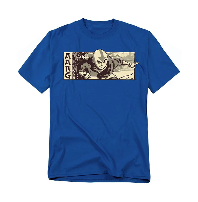 Logovision Men's Avatar The Last Airbender Illustrated Aang T-Shirt
