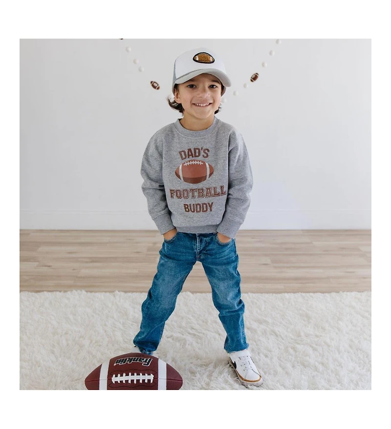 Sweet Wink Little and Big Boys Dad's Football Buddy Sweatshirt
