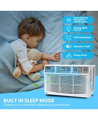 gaomon 8,000 Btu Window Ac - Dehumidify & Fan Modes, Quiet Operation, Remote Control, Easy Installation, Ideal for Home & Office, Cools 370 Sq. Ft