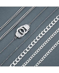 Bling Jewelry Big Thick Solid Heavy Braid Rope Wheat or Miami Cuban Curb Link Bracelet Plus Size .925 Sterling Silver 8 8.5 9 Inch