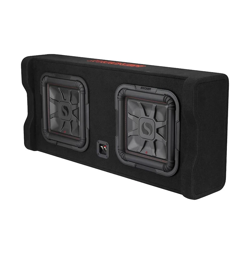 Kicker 12" Dual Down Firing Subwoofer Enclosure