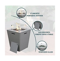 LeisureMod Aluminum Outdoor Patio Chaise Lounge Chair