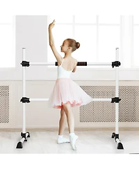 4 Feet Portable Ballet Barre with Adjustable Height