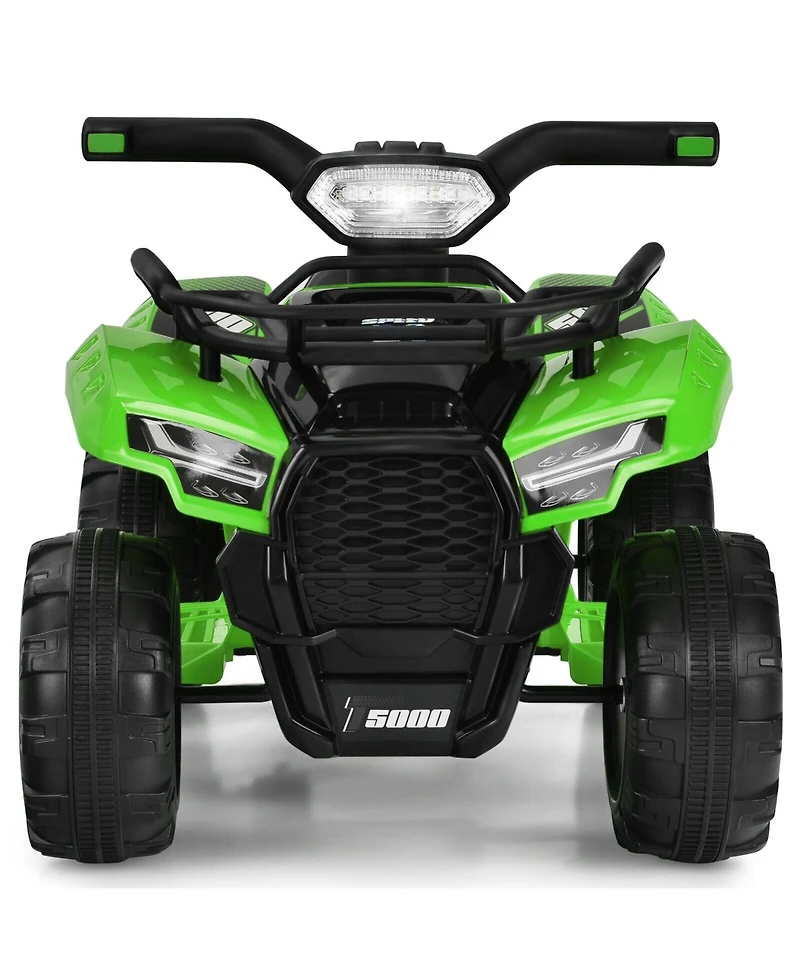 6V Kids Atv Quad Electric Ride-On Car with Led Light and MP3