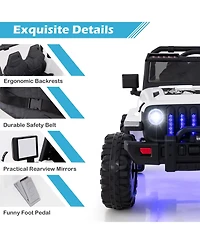 Akiudex 12V Kids Ride-On Jeep Car with 2.4G Remote Control