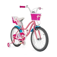 Kids Bicycle with Training Wheels and Basket for Boys and Girls Ages 3-9 - 18 Inches