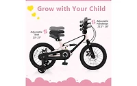 16 Inch Kids Bike Lightweight with Detachable Training Wheels for Ages 4 to 7