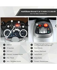 12V Kids Ride-On Motorcycle Electric Motor Bike - White
