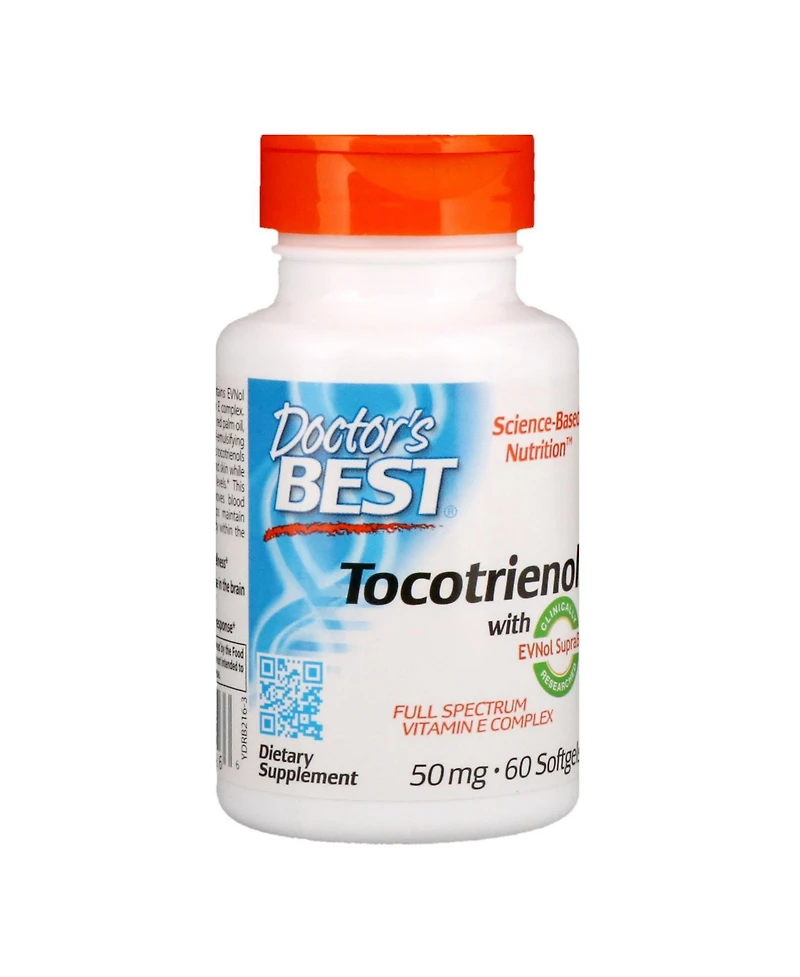 Doctor's Best Vitamin E Tocotrienols - 60 Softgels
