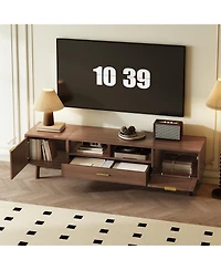 Casainc Modern Storage Cabinet Farmhouse Tv Stand