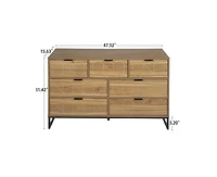Casainc Modern Wood Storage Cabinet with 7 Drawer