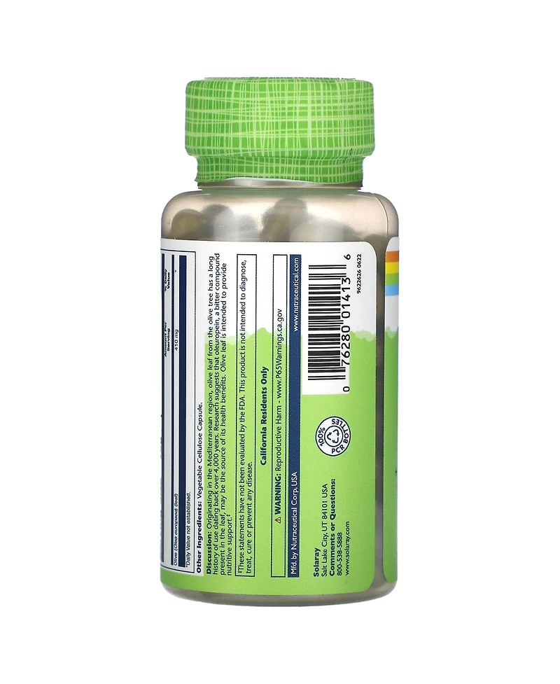 Solaray True Herbs Olive Leaf 410 mg