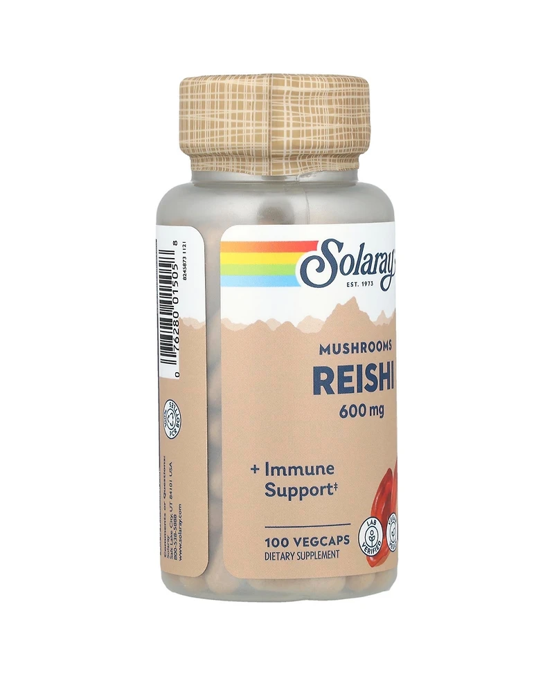 Solaray Reishi Mushrooms 600 mg - 100 VegCaps