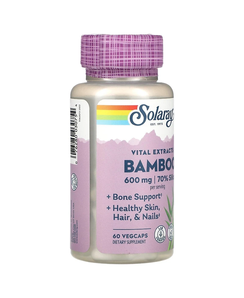 Solaray Vital Extracts Bamboo - 60 VegCaps (300 mg per VegCap)