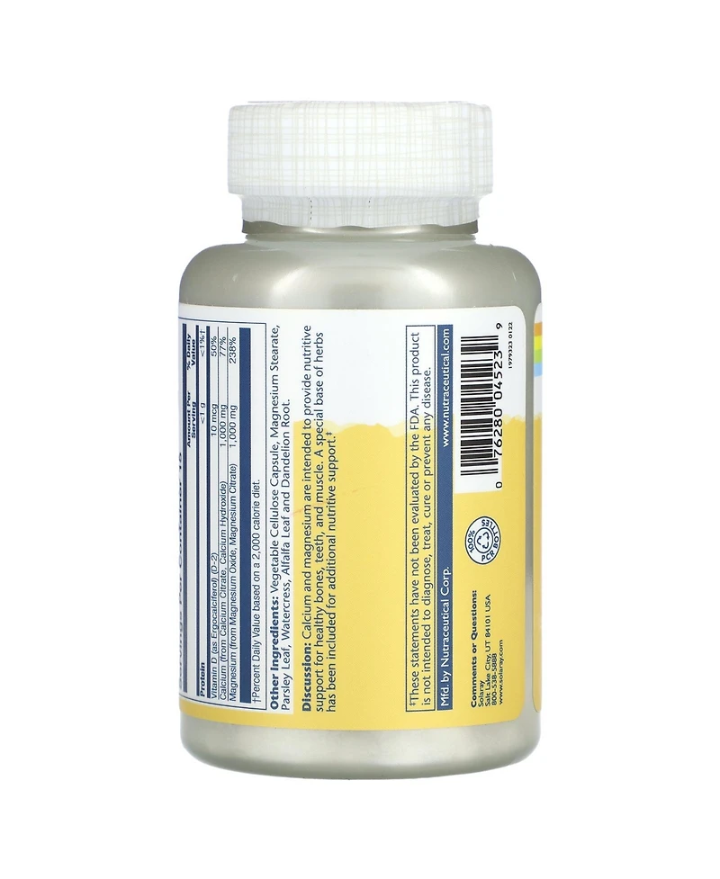 Solaray Cal-Mag Citrate with Vitamin D-2