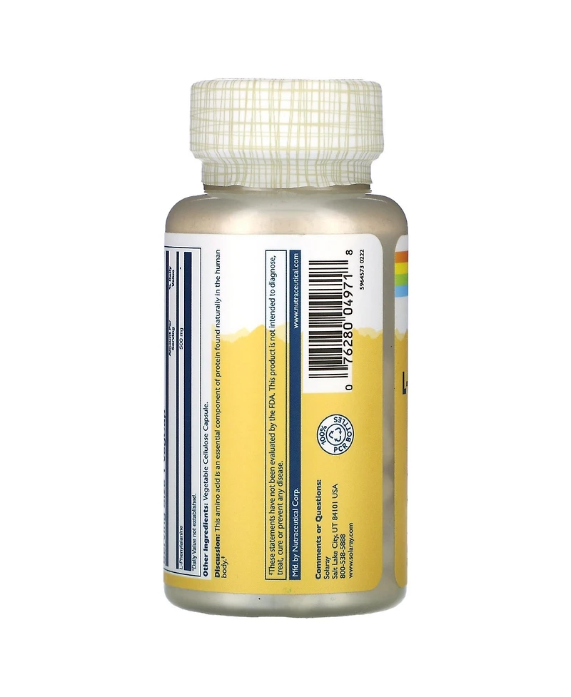 Solaray L-Phenylalanine 500 mg