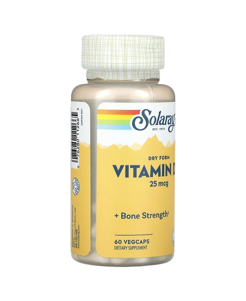 Solaray Dry Form Vitamin D-2 25 mcg
