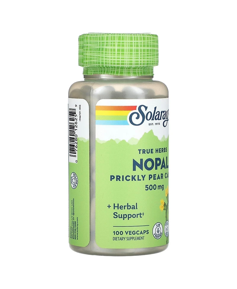 Solaray True Herbs Nopal Prickly Pear Cactus 500 mg