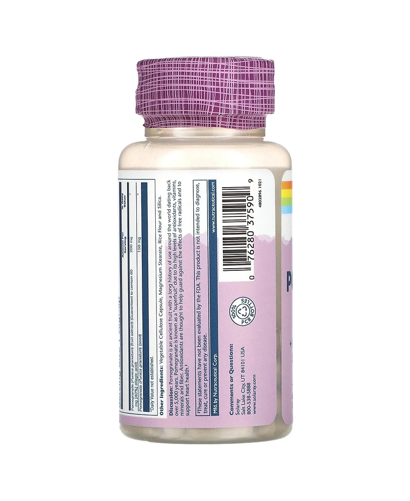 Solaray Vital Extracts Pomegranate - 60 VegCaps
