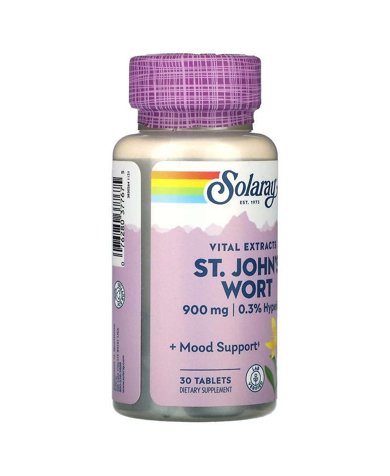 Solaray Vital Extracts St. John's Wort 900 mg - 30 Tablets