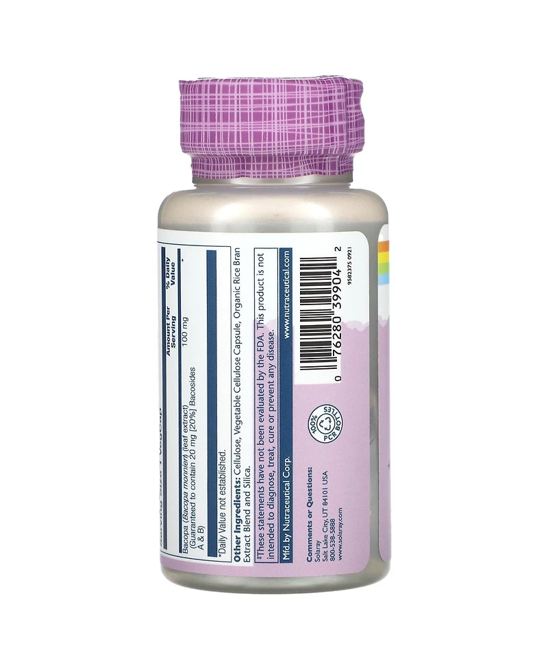 Solaray Vital Extracts Bacopa 100 mg