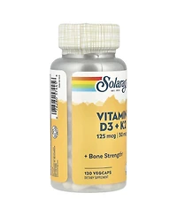 Solaray Vitamin D3 + K2 - 120 VegCaps