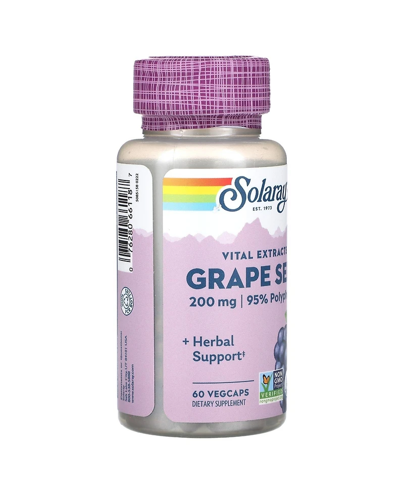 Solaray Vital Extracts Grape Seed 200 mg
