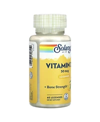 Solaray Vitamin D-3 Lozenges Lemon Flavor 50 mcg