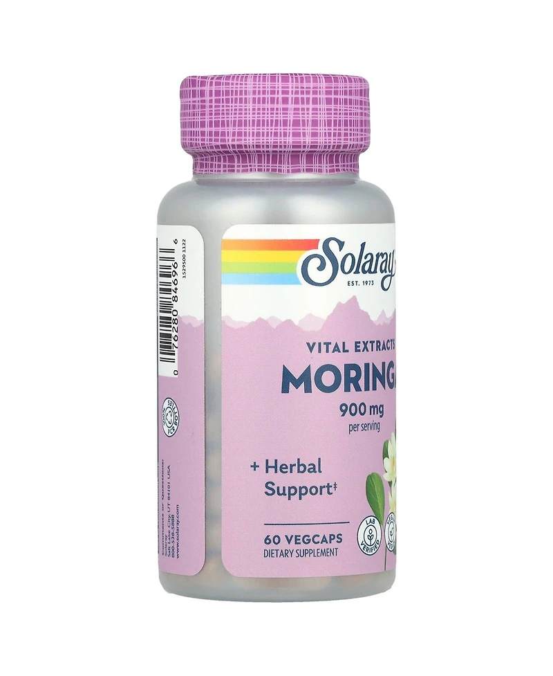 Solaray Moringa - 60 Vegcaps (450 mg per Capsule)
