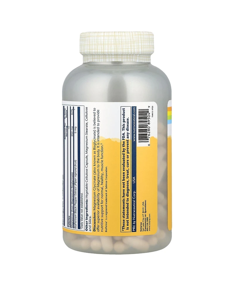 Solaray Magnesium Glycinate High Absorption