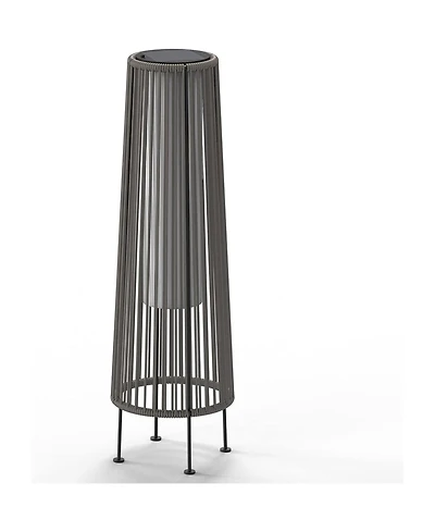 Boyel Living All-Steel Pull Rope Wicker Floor Lamp