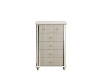 Casainc 45" Tall Modern Storage Cabinet with Fluted 5 Drawer and Metal Handle