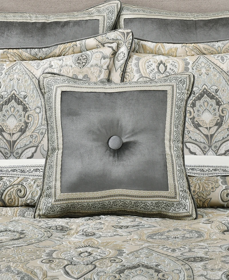 J Queen New York Annabelle Damask Decorative Pillow, 18" x 18"