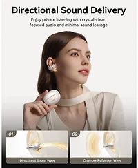 Baseus Bowie MC1 Pro Open Ear Clip-On Headphones, Hi-Res Ldac & HiFi4 Acoustic Sound, 5g Ultra-Lightweight Comfort, SuperBass 2.0