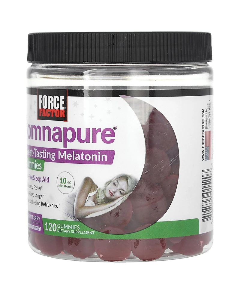 Force Factor Somnapure Great Tasting Melatonin Gummies Dream Berry