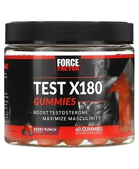 Force Factor Test X180 Gummies Berry Punch