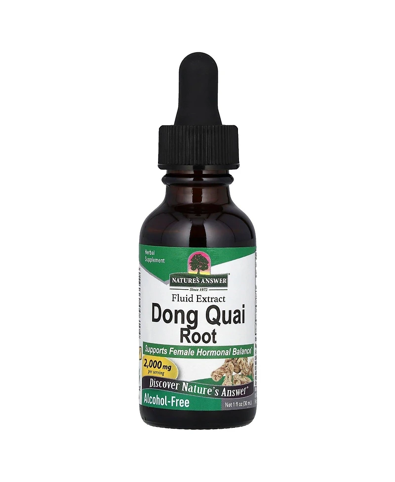 Nature's Answer Dong Quai Root Fluid Extract Alcohol Free 2 000 mg - 1 fl oz (30 ml)