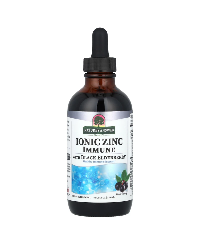 Nature's Answer Ionic Zinc Immune with Black Elderberry