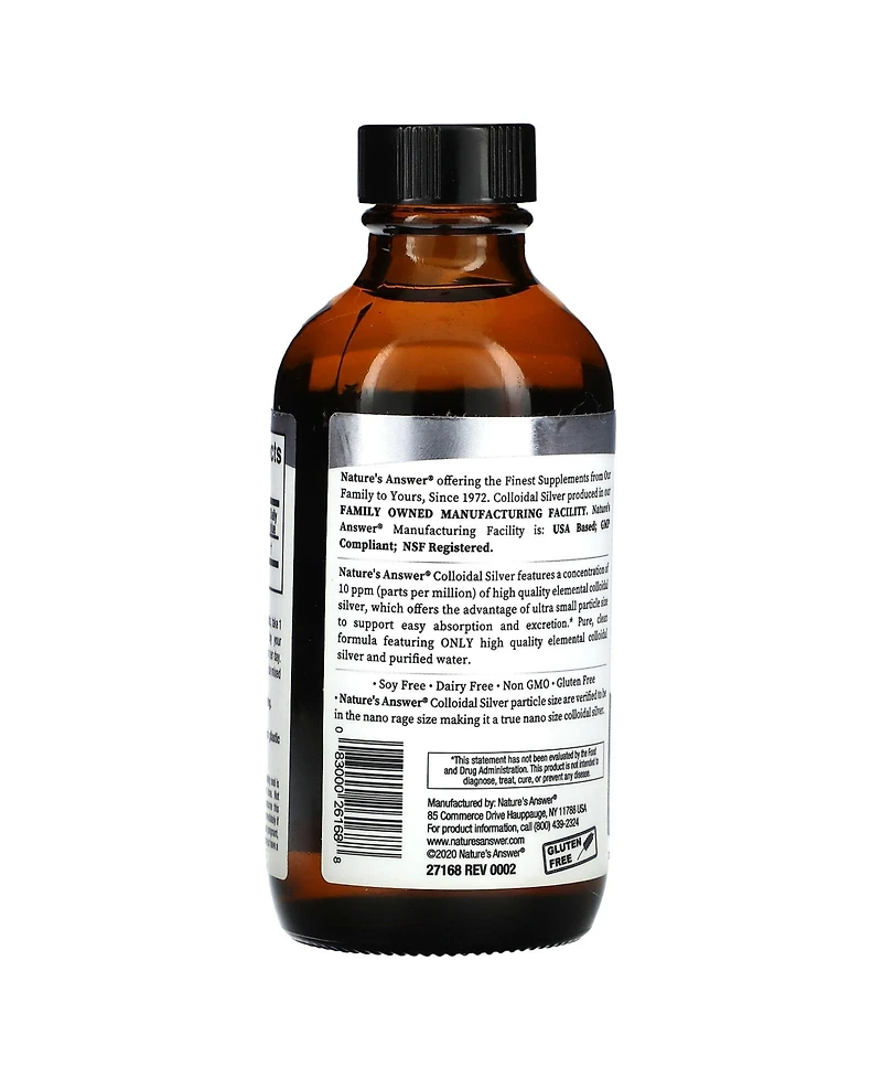 Nature's Answer Colloidal Silver 50 mcg (10 ppm)
