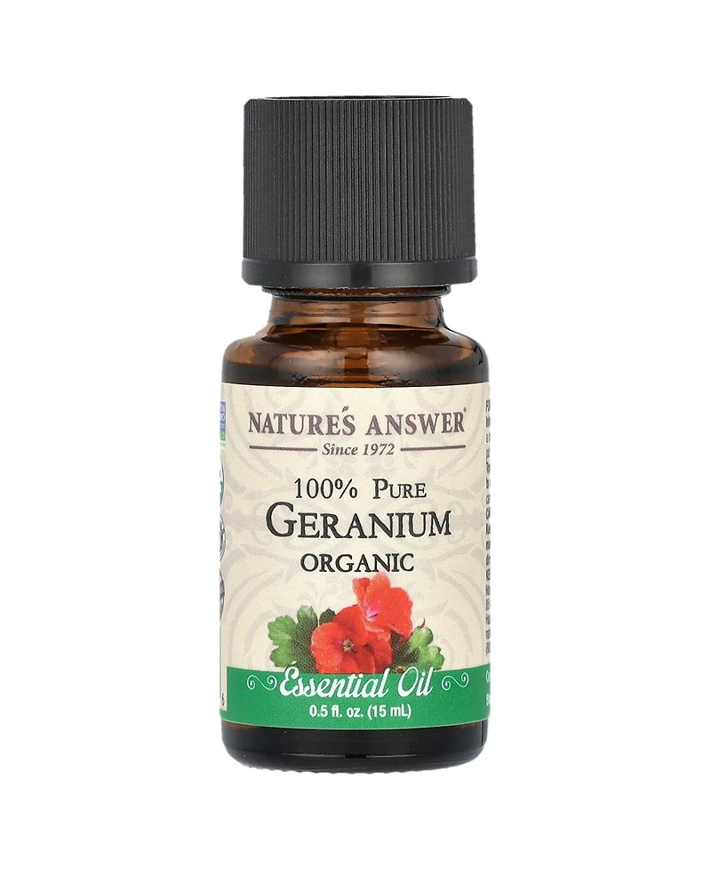 Nature's Answer 100% Pure Organic Essential Oil Geranium