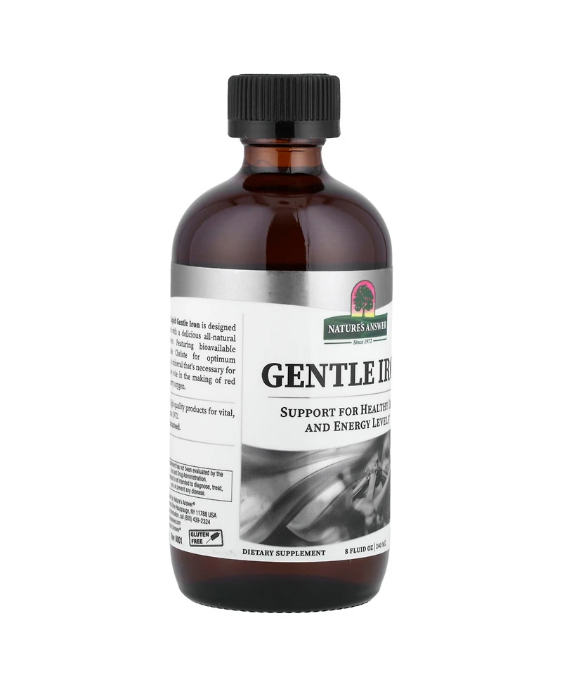 Nature's Answer Gentle Iron 8 Ounce Liquid | Supports Red Blood Cells | Supports Iron Levels