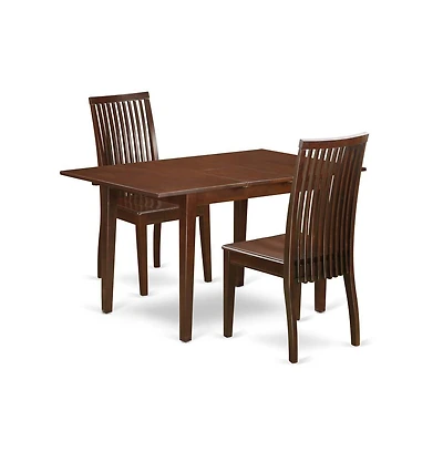 East West Furniture Dining Room Set Mahogany