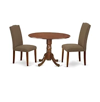 East West Furniture Dining Room Set Mahogany