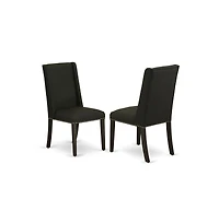 East West Furniture 5-Pc Dining room Table Set Included 4 Kitchen Dining chairs Upholstered Nails Head Seat and Stylish Chair Back and Rectangular Din