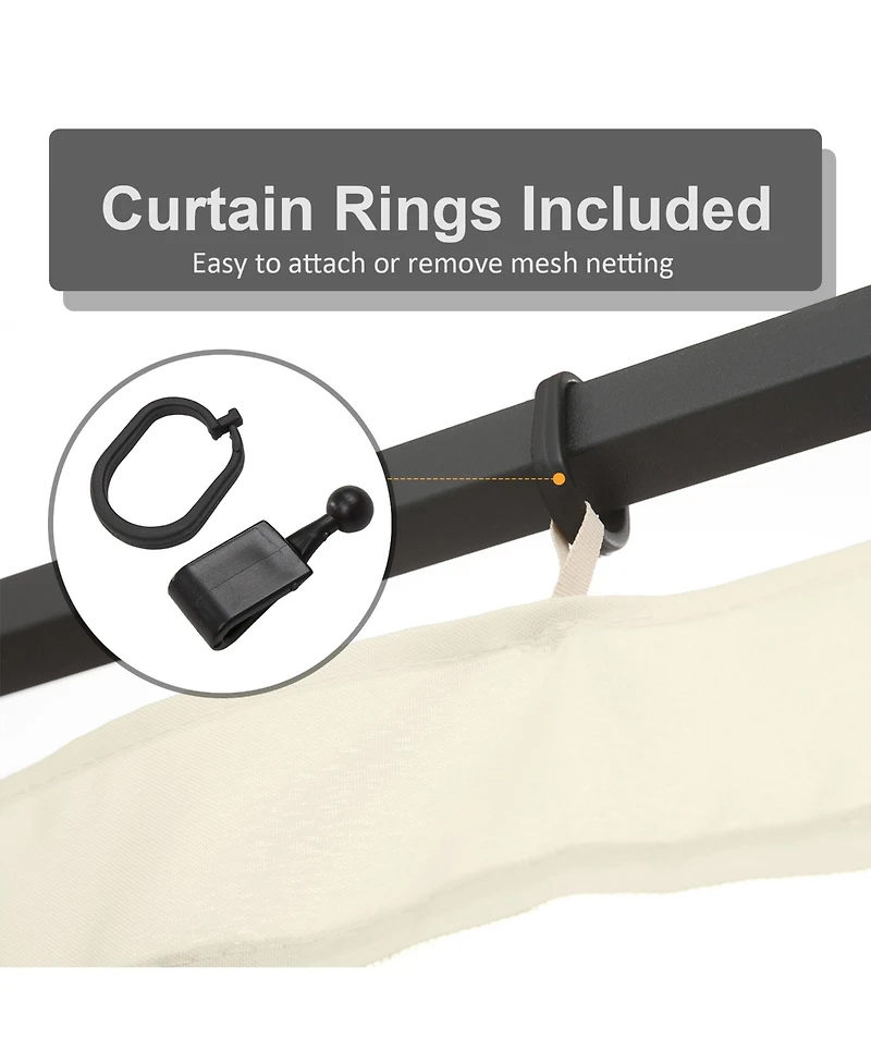 Outsunny 10' x 12' Replacement Netting for Patio Gazebo,