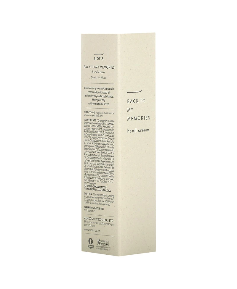 Sioris Back To My Memories Hand Cream
