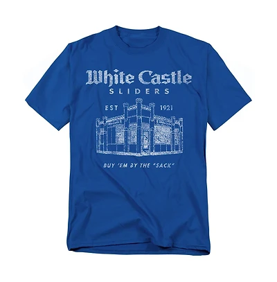 Logovision Men's White Castle By The Sack T-Shirt