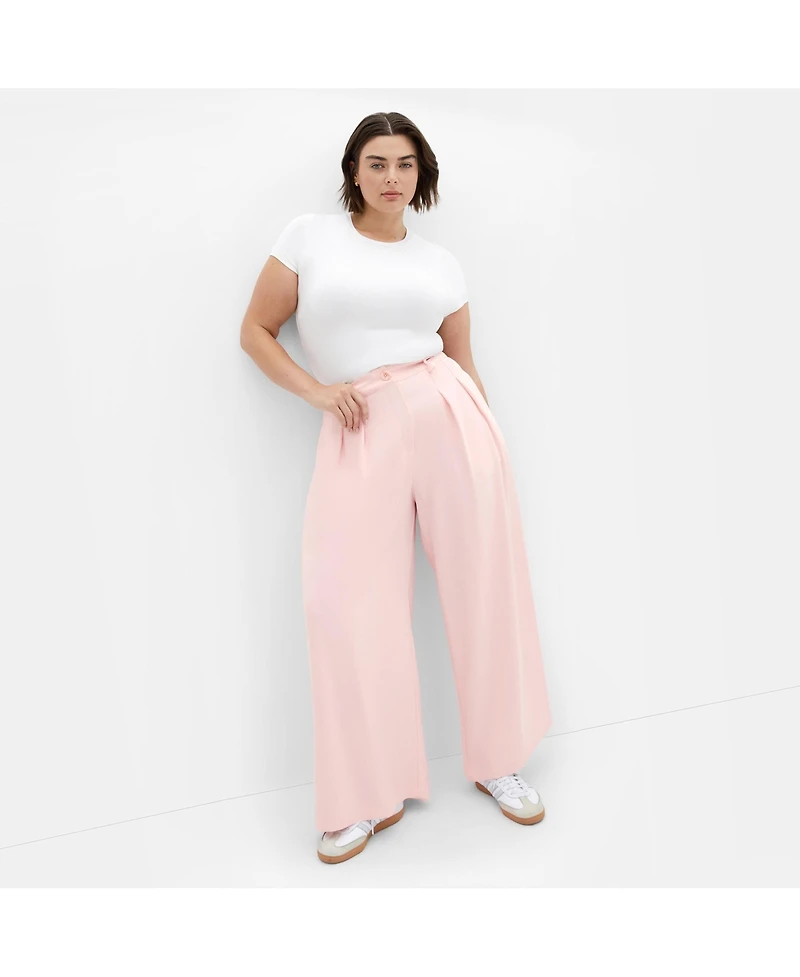City Chic Women's Abbie Wide Leg Pant